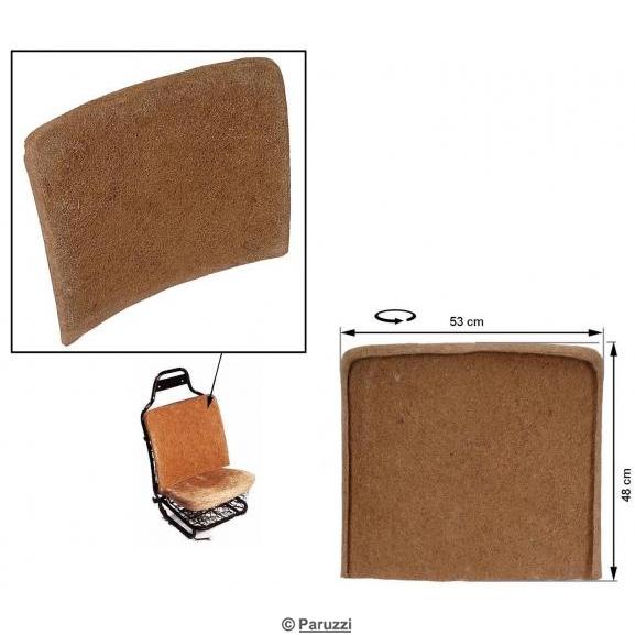 Rosshaarpolsterung für Vordersitzlehne mit Kopfstütze (pro Stück)