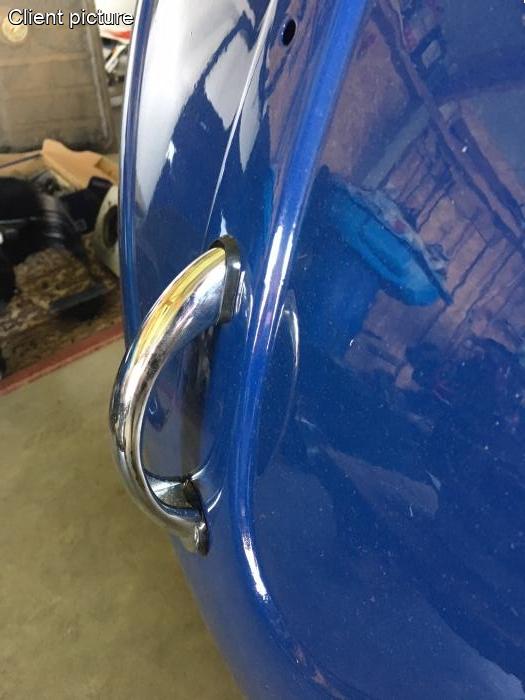 Verchromter Haubengriff B-Qualität