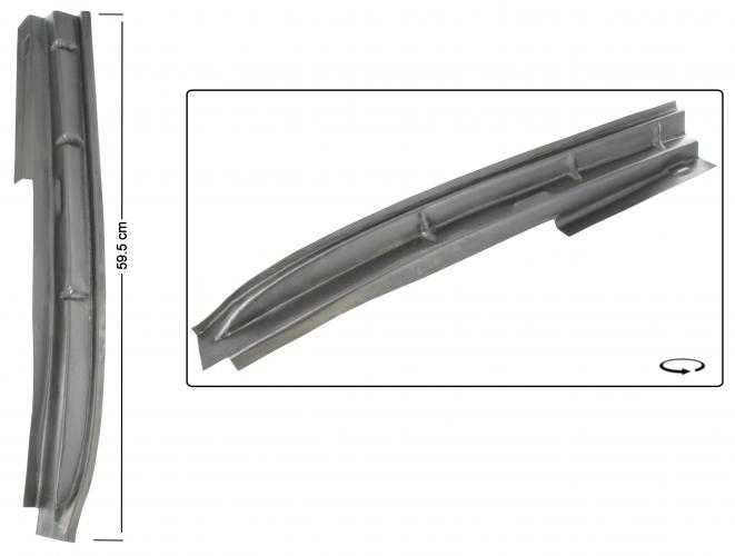 B-Säulen Reparaturplatte innen rechts 59,5 cm Bulli 67-79