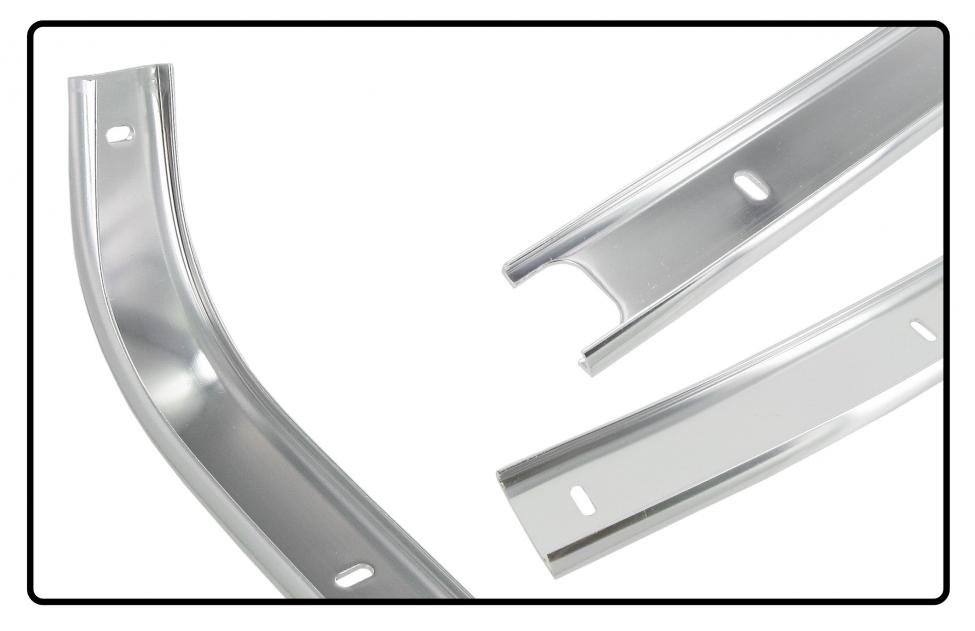 Hinteres Seitenfenster Dachgummi Zierleiste Rechts Aluminium