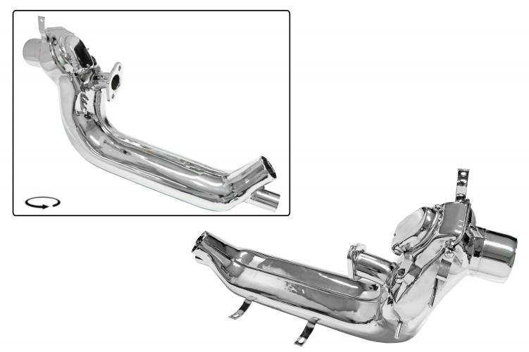 Verchromter Wärmetauscher Links für VW Oldtimer