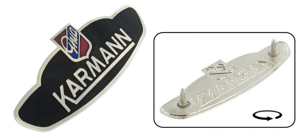 Karmann Ghia Emblem rechts vorne – Originalersatzteil ab 1959