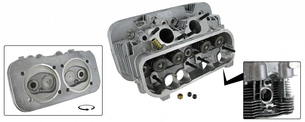 Zylinderkopf komplett für VW Oldtimer luftgekühlt