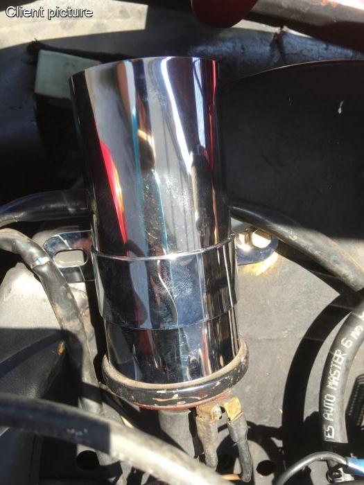 Spulendeckel aus Edelstahl