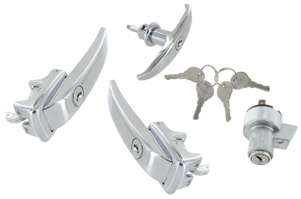 Türgriff, Zündschalter und Heckklappengriff-Set mit 1 Schlüssel