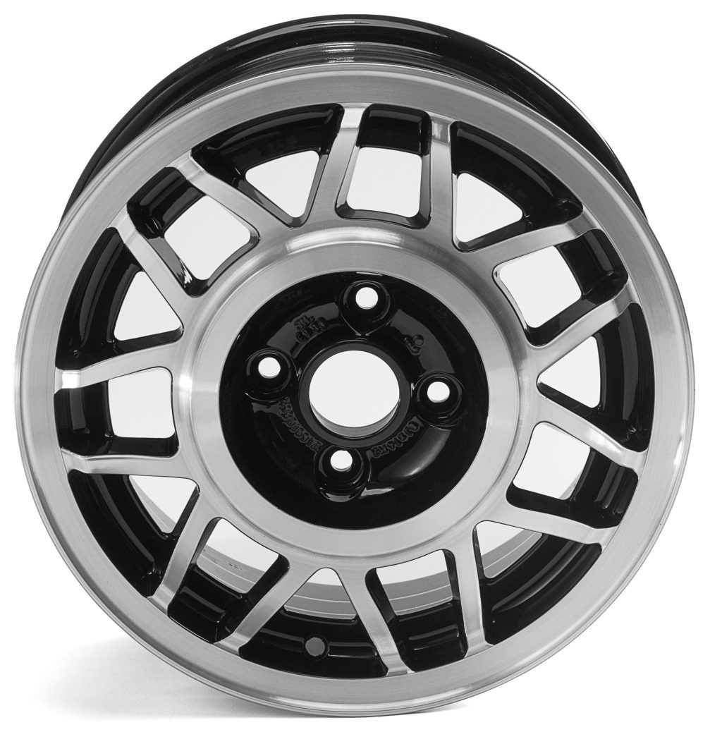 Alufelge* passend für VW Golf 1 im Snowflake Design 6x14" LK 4x 100 ET38 inkl. ABE  in schwarz