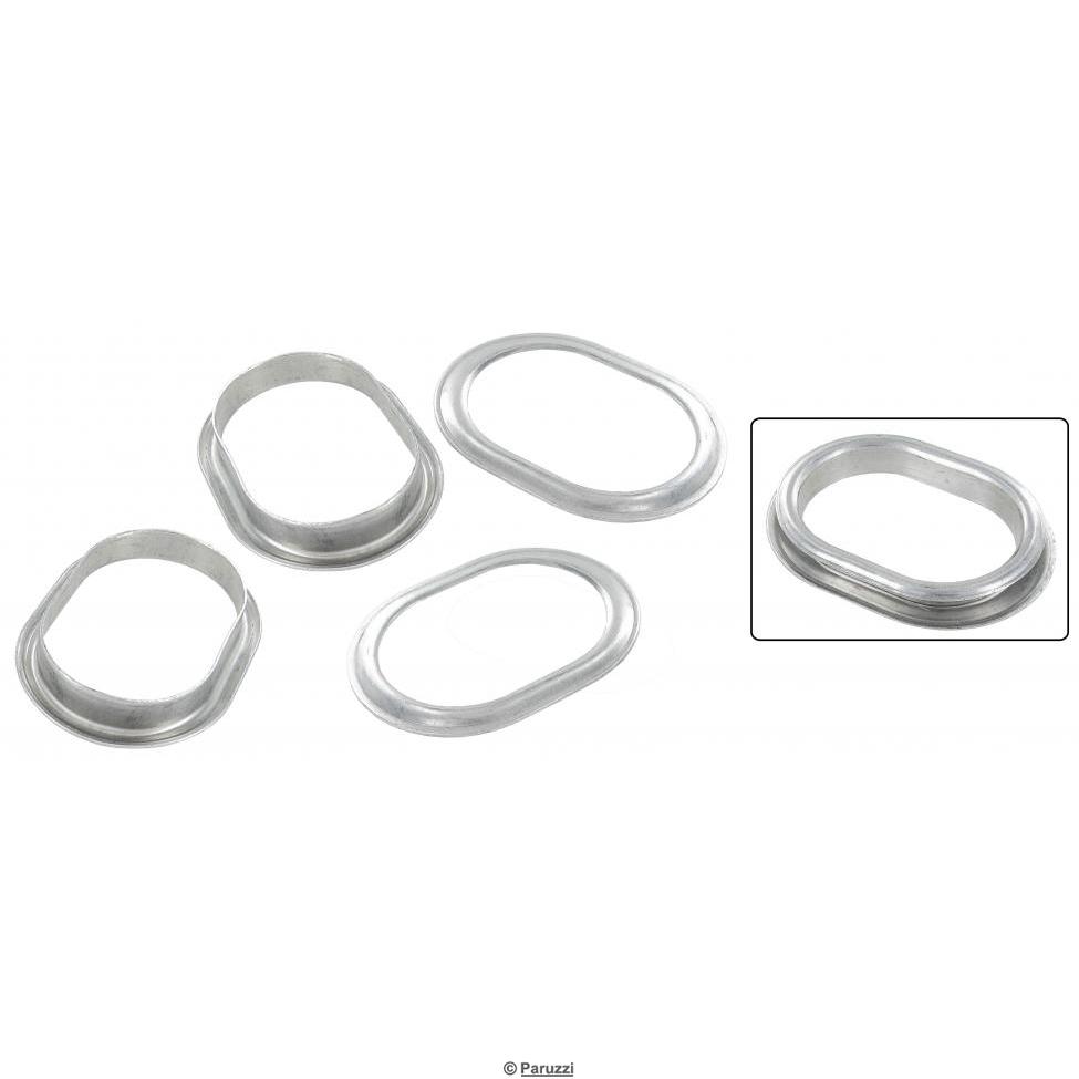 Teppich-Abdeckring am Heizkanal ovale Form  (pro Paar) (4-teilig)