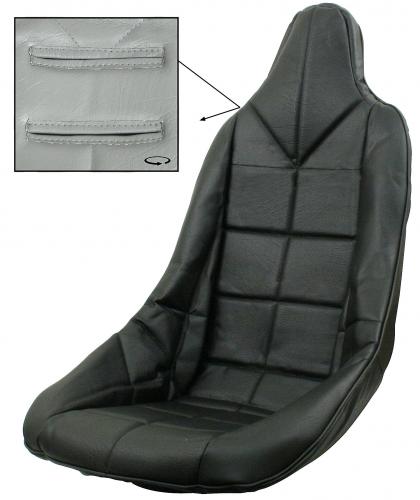 Sitzbezug für Poly High Back Schalensitz schwarz Vinyl