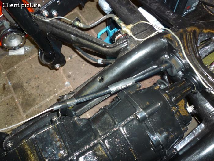 Kupplungszugführung (Außenzug)