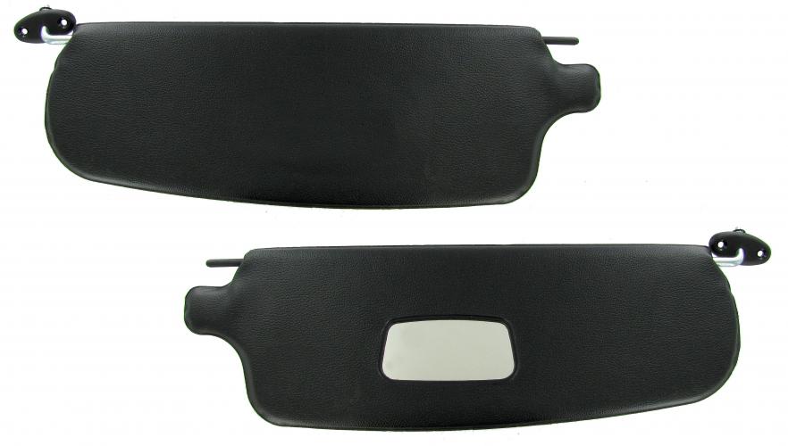 Sonnenblende mit Spiegel schwarz, patentierter Jersey-S.C.-Mechanismus