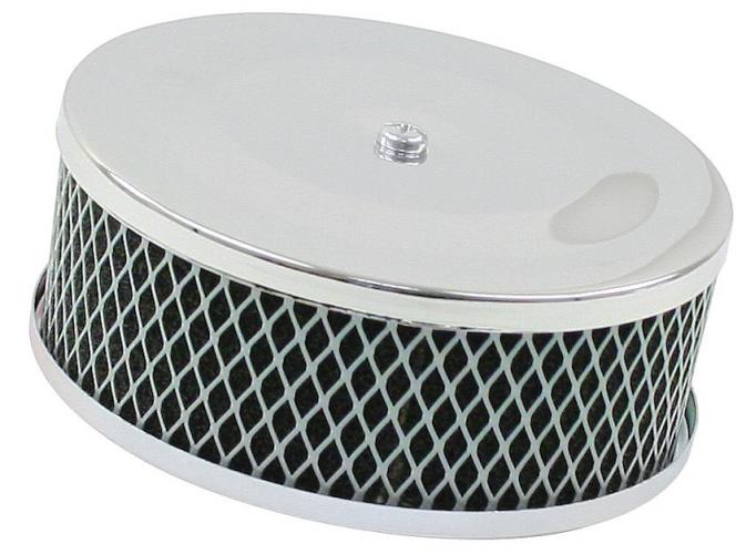 Luftfilter Chrom perforiert Ø140 mm, Höhe 65 mm