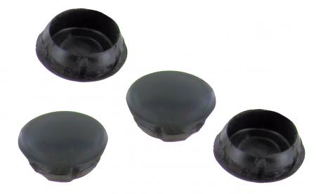 Abdeckkappe 20 mm Schwarz – Bolzen & Inspektionslöcher