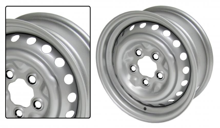 Standard Felge 4x130 / 5x205 grau lackiert für VW Oldtimer