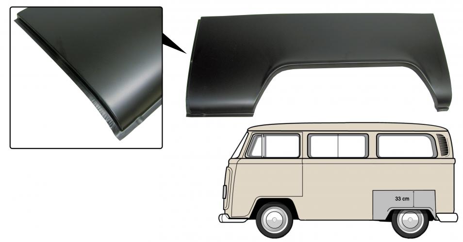 Hinteres Radkasten Reparaturplatte Links – Bulli 1970-1979