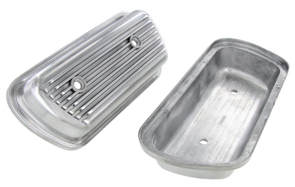 Aluminium Ventildeckel Satz, anschraubbar für VW Klassiker