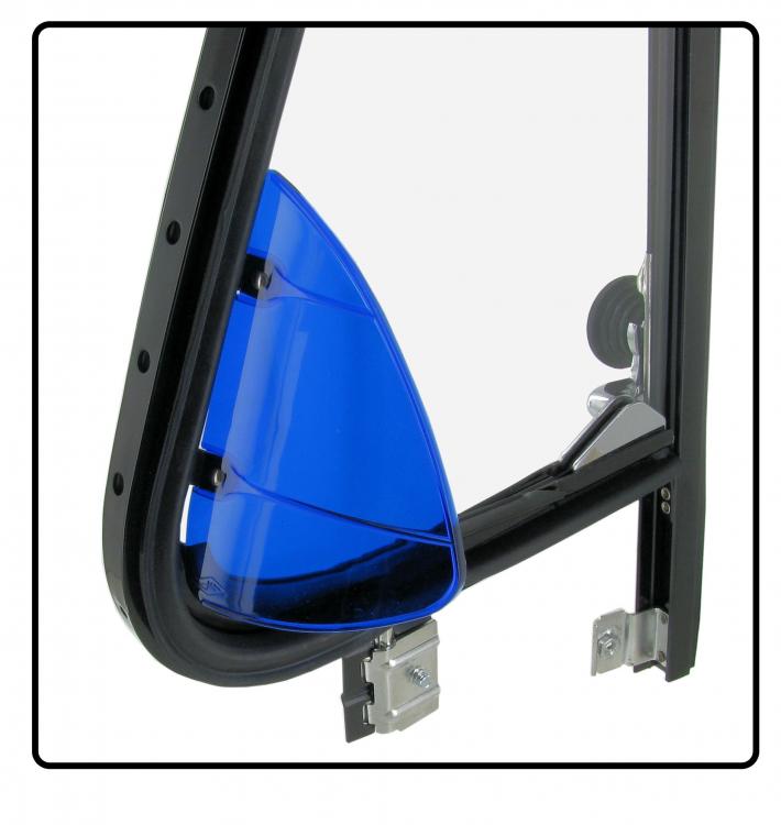 Ventilationsfenster Windabweiser blau transparent