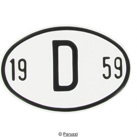 Schild Länderkennzeichen : D (Germany)