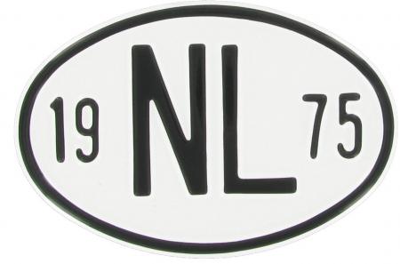 Landesplakette NL 1975 oval Aluminium 18x12cm