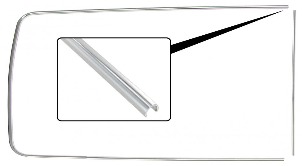 Seitenfenster Zierleisten Aluminium mit Ventilationsfenster
