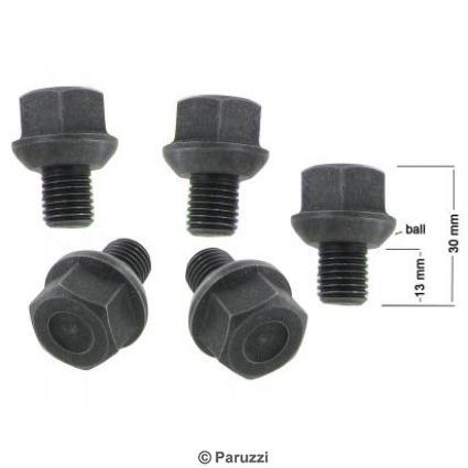 Satz Radbolzen schwarz oxidiert (Serienbolzen) (20 Stück)