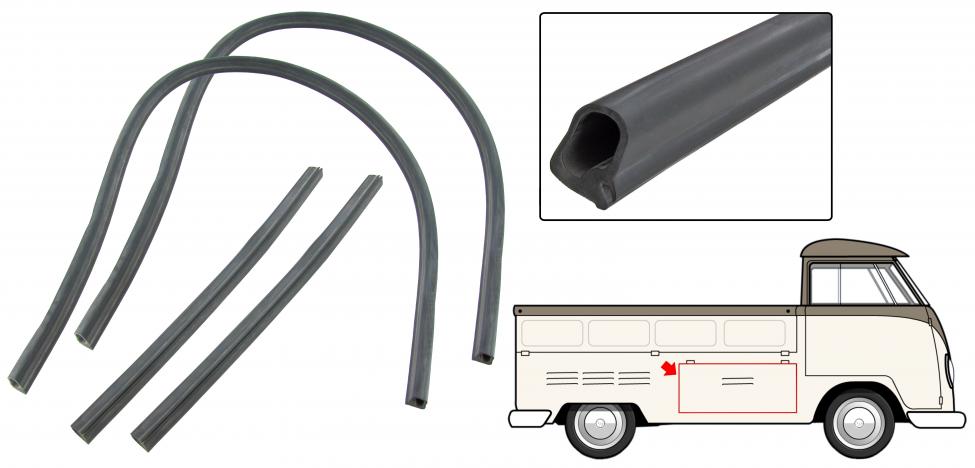 Seitenspeicher Fach Gummi für Bulli Pickup bis 1979