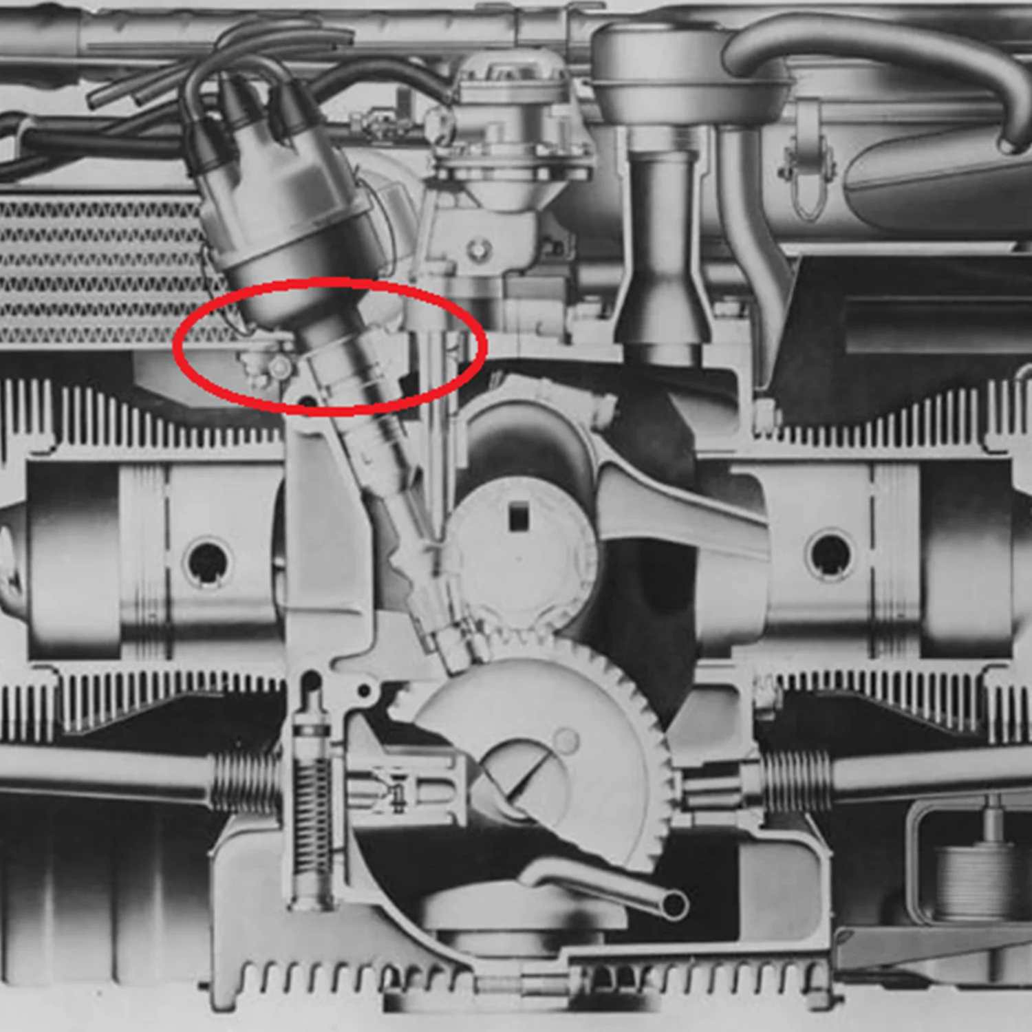 Zündverteiler Klammer verzinkt VW Type 3 BBT