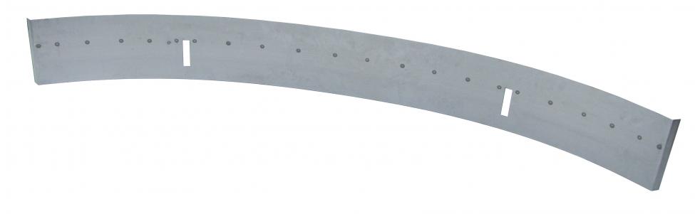 Vordere Abdeckplatte bis 6 cm über Stehfalz