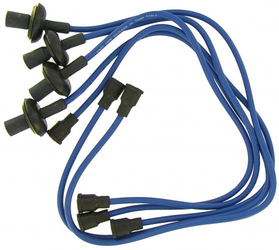 Zündkabel Satz 7mm Kupferkern Hochleistung Blau