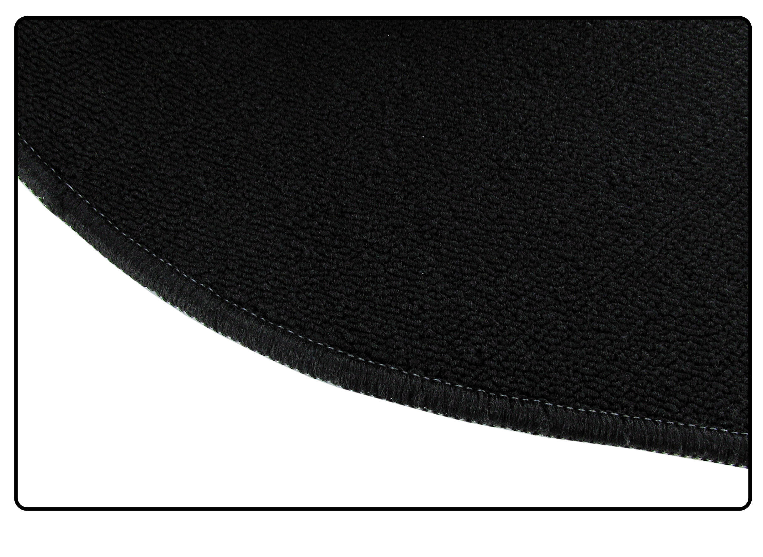 Schlingenware Teppichsatz für die Innenausstattung deluxe, schwarz (7-teilig)