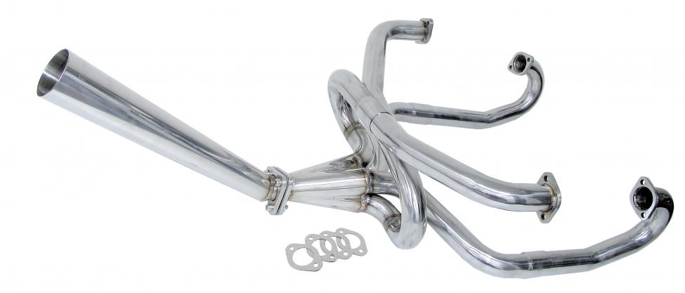 Edelstahl Competition Auspuffanlage 4-in-1 Konstruktion