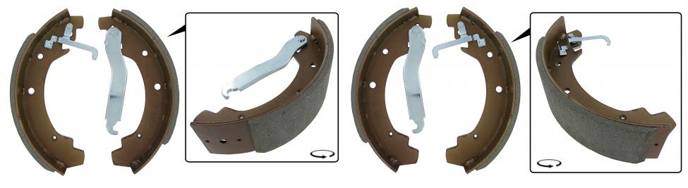 Bremsbacken Satz hinten für T3 Syncro ab 1987