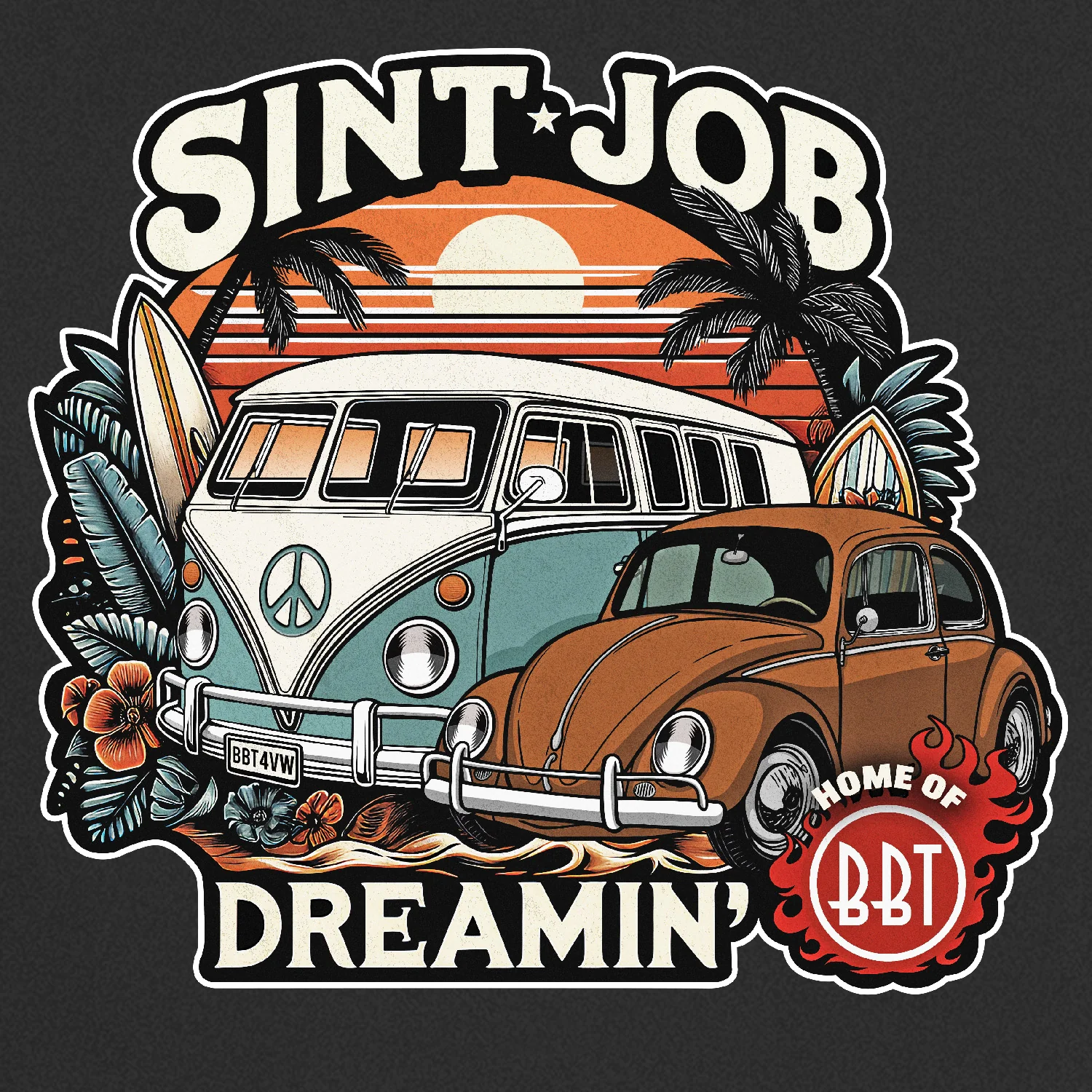 BBT Production T-Shirt Sint-Job Dreamin' Größe M