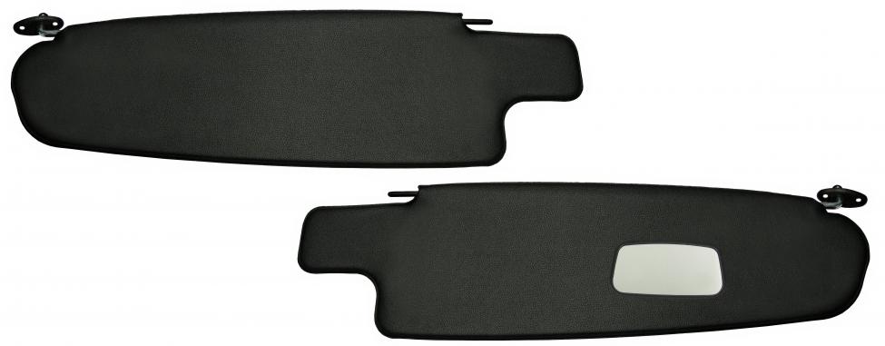Sonnenblende Schwarz mit Jersey-Mechanismus für Bulli T2