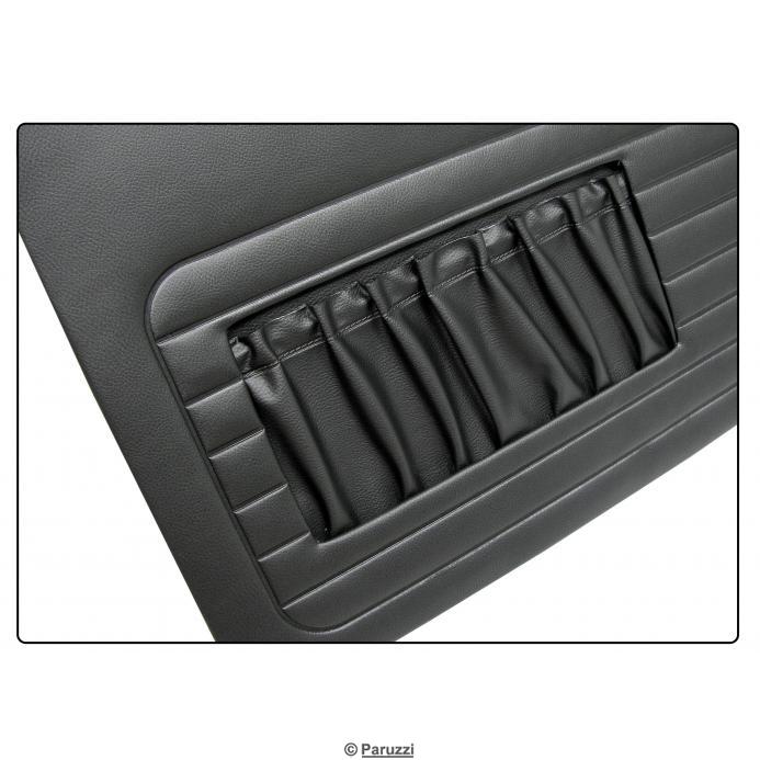 Tür- und Heckverkleidung schwarzes Vinyl B-Qualität (4-teilig)