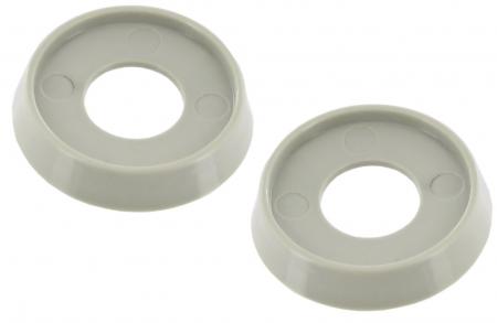 Türgriff-Rosetten Silber beige
