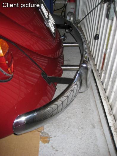 Heckstoßstange verchromt Edelstahl