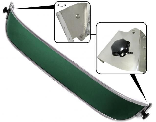 Plexiglas Sonnenblende Grün - Klassisches Oldtimer Accessoire