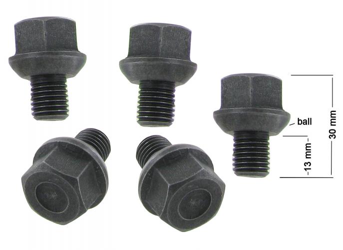Radbolzen M12 schwarzes Oxid - Originalersatz für VW Oldtimer