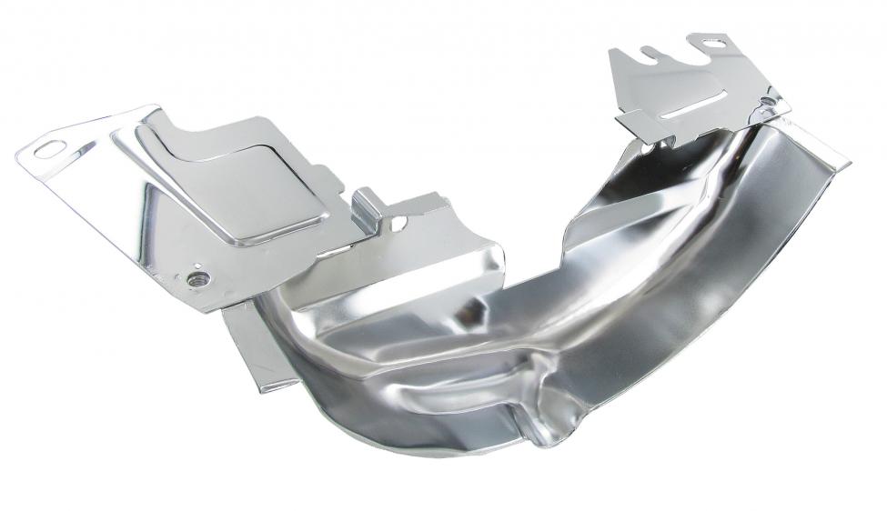 Motorblech hinten Riemenscheibe Chrom VW-Oldtimer