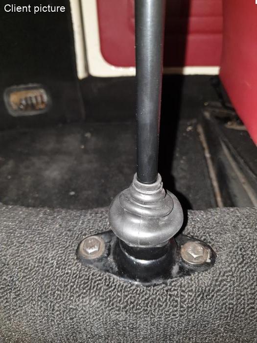 Schalthebelmanschette für Fahrzeuge mit Schaltgetriebe schwarz