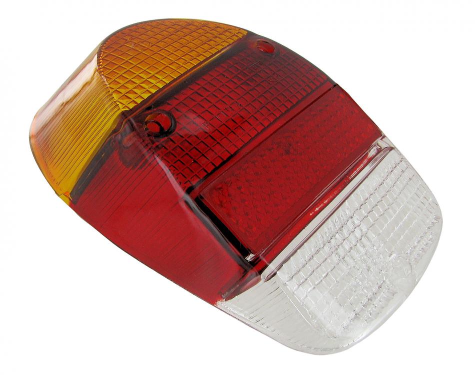 Rücklichtglas European Bernstein/Rot/Klar 1967-1973