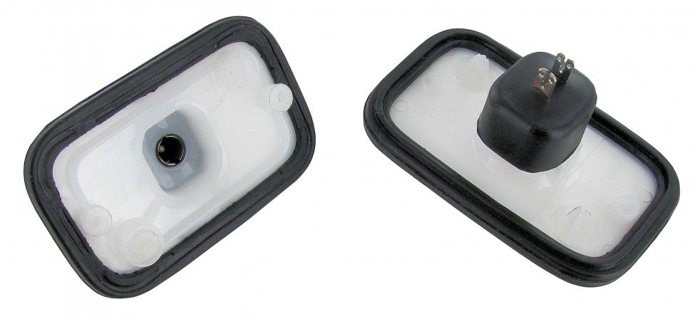 Seitenreflektor Lampenhalter mit Gummilager hinten