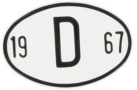 Länderplakette: D 1967