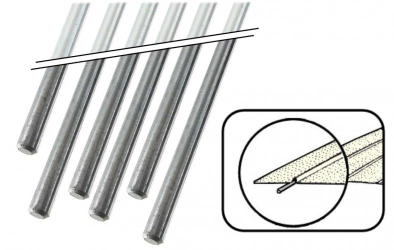 Federstangen Dachhimmel 3,95 x 1220 mm Federstahl