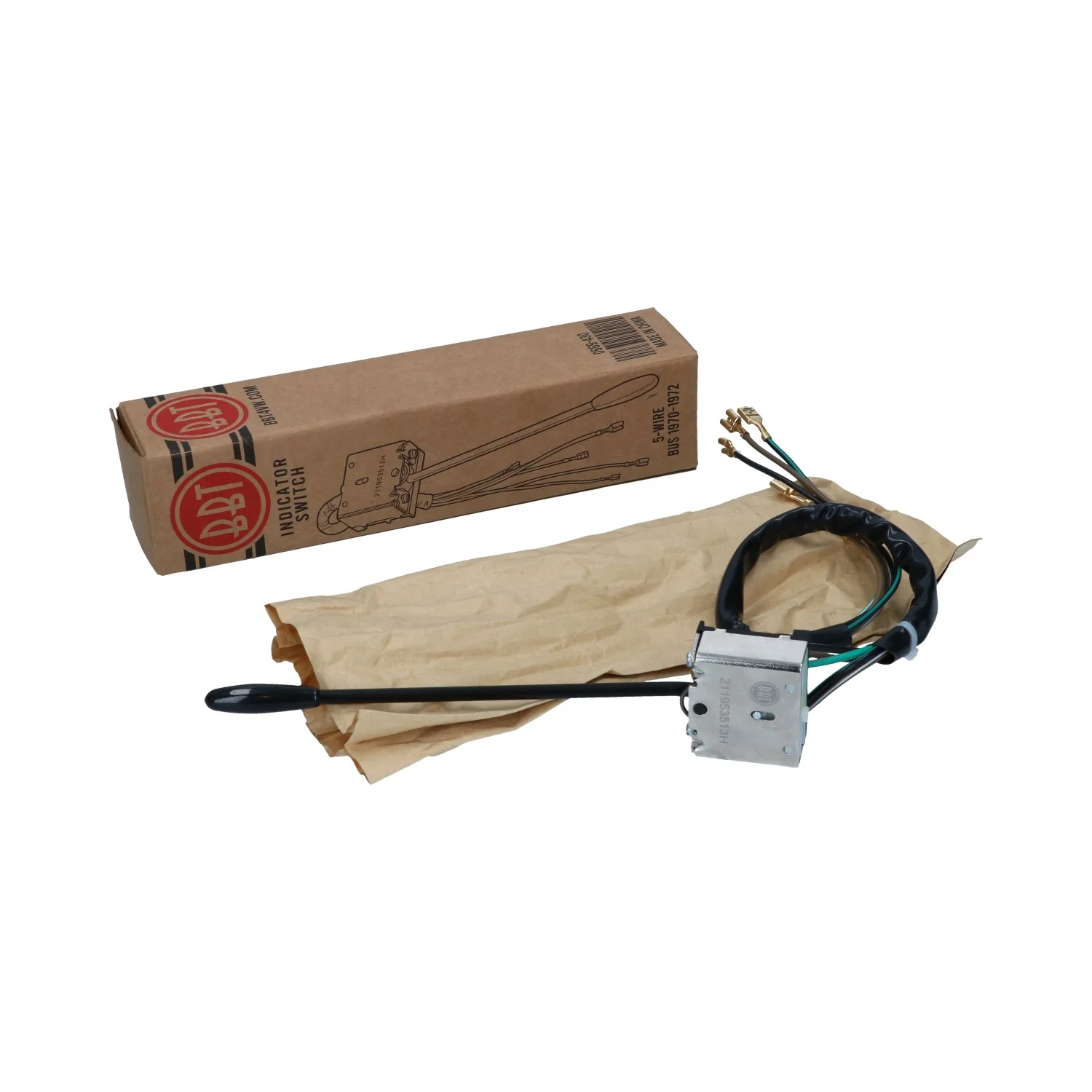 Blinkerschalter 5-Kabel VW Bus 70-72 BBT