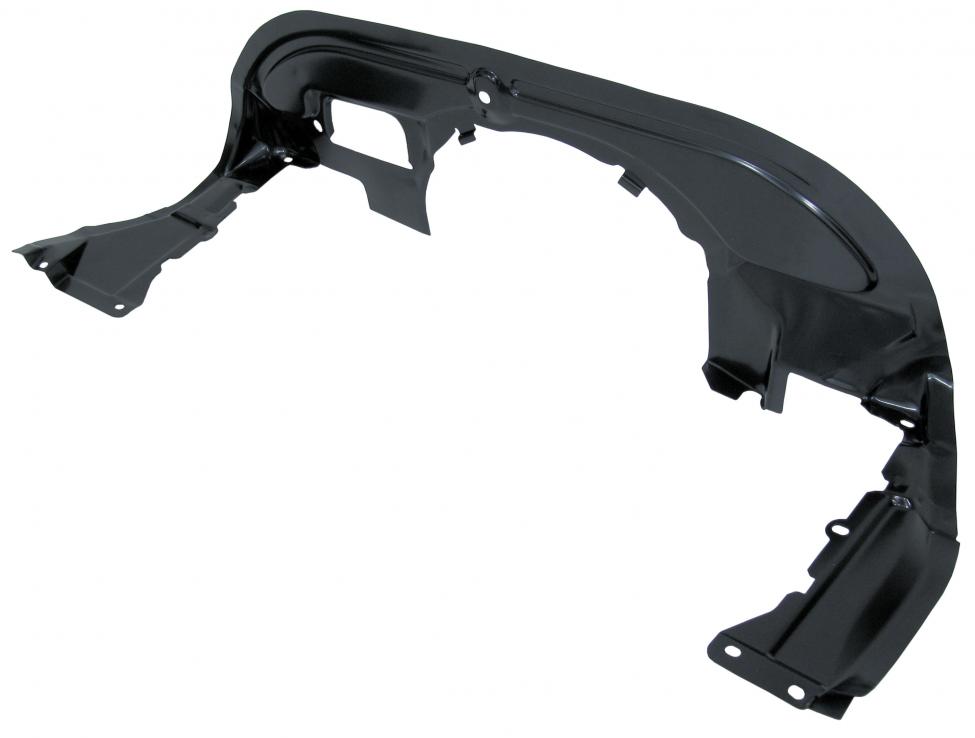 Vordere Motorabdeckplatte schwarz für Type 1 Motor Bus 1971-1979