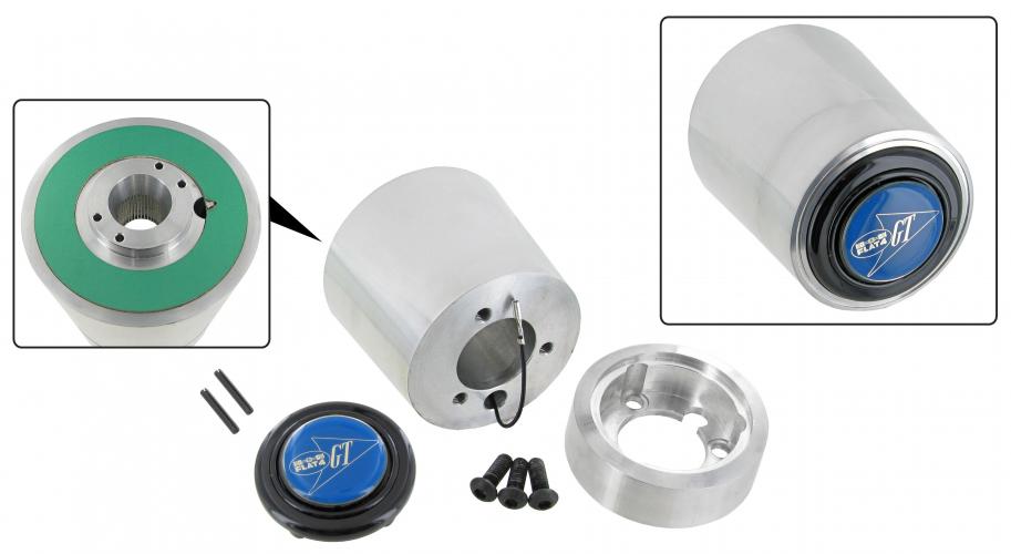 GT Classic Lenkradnabe Aluminium poliert | 17mm / 22mm
