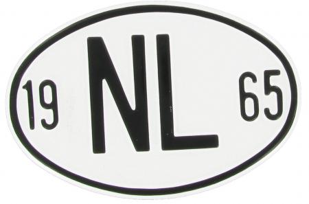 Landesplakette NL 1965 – Aluminium Nationalitätsschild für Oldtimer