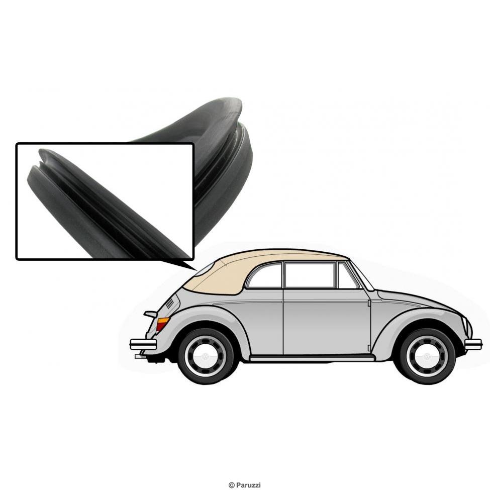 Heckscheibendichtung ohne Zierleistenrille