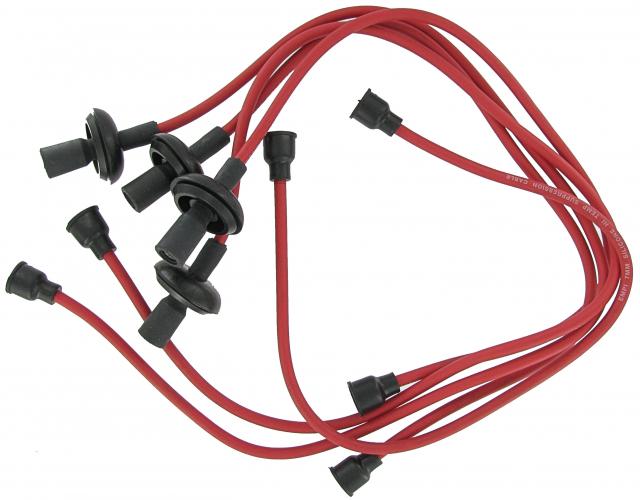 Zündkabel Satz 7mm Kupferkern Hochleistung Rot